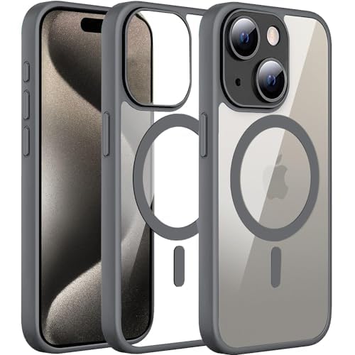 TOUCCH pc,pet iPhone 15 Plus Magnetic Transparent Case|Shockproof